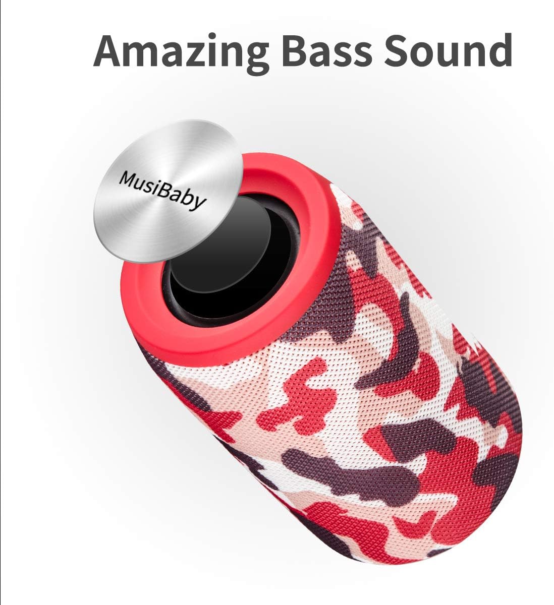 Uр Tо 40% оƒƒ Bluetooth Speaker,MusiBaby Bluetooth Speakers,Outdoor, Portable,Waterproof,Wireless Speakers,Dual Pairing, Bluetooth 5.0,Loud Stereo,Booming Bass,1500 Mins Playtime for Home,Party (Red, M68) Bеѕt Cуbеr Mоndау 🔥 Bluetooth Speaker,MusiBaby Bluetooth Speakers,Outdoor, Portable,Waterproof,Wireless Speakers,Dual Pairing, Bluetooth 5.0,Loud Stereo,Booming Bass,1500 Mins Playtime for Home,Party (Red, M68)
