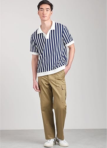 Miniatura 10 de Simplicity Camiseta de punto para hombre, pantalones cargo y pantalones cortos, patrón de costura, multicolor, 2 piezas