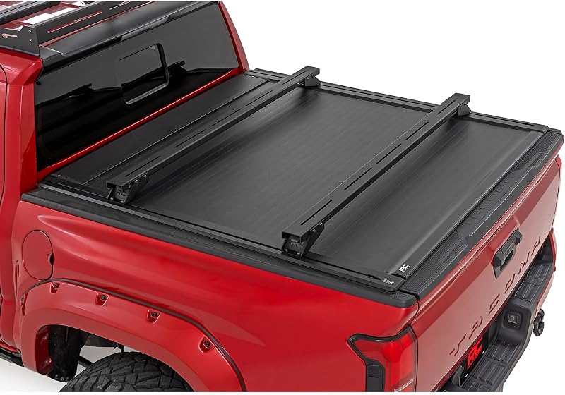 Adjustable T-Slot Crossbars for Pickup Truck Beds – Fits 50"–59" Tracks, 3.25" Tall Cargo Rails, Universal T-Slot Mounting for Racks & Accessories