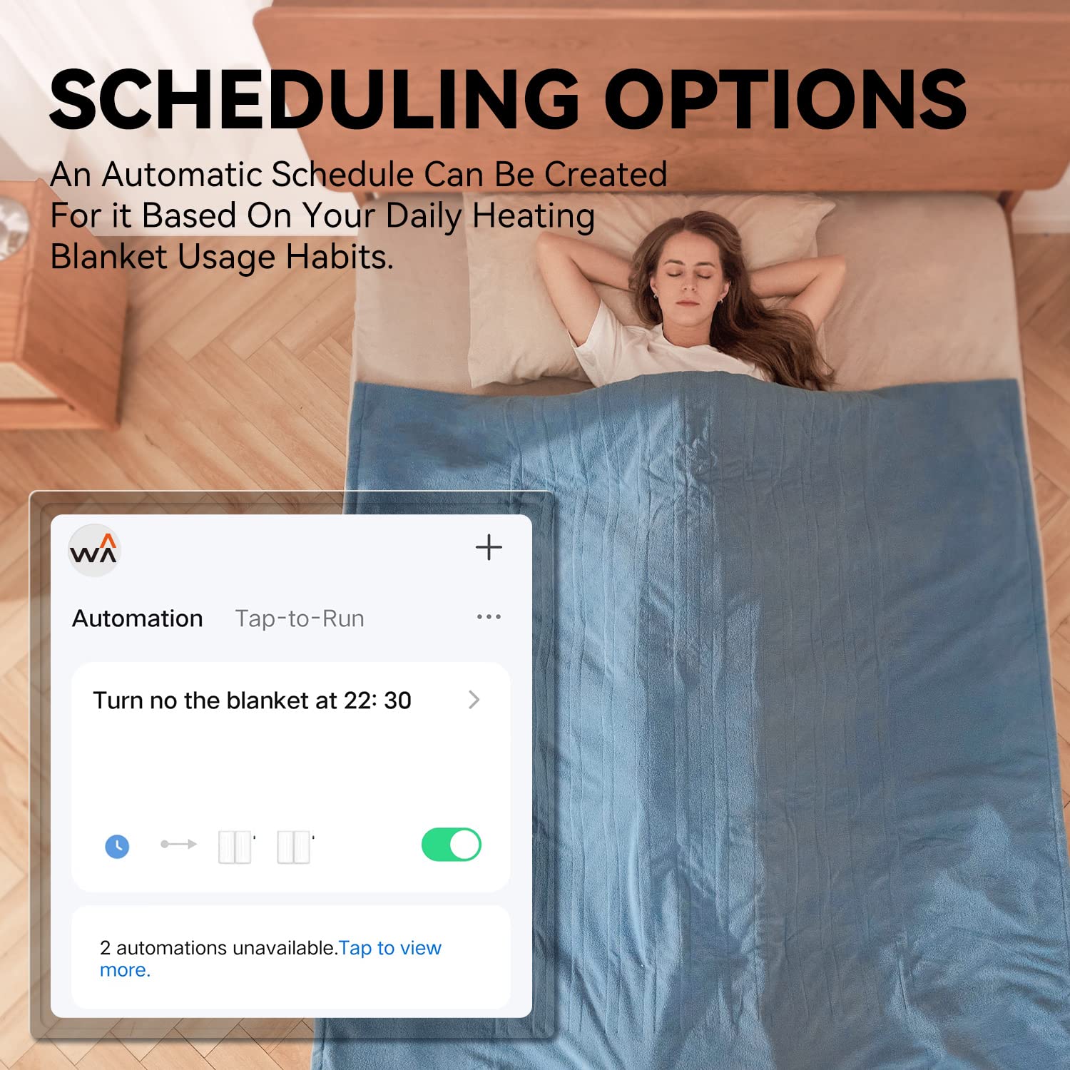 Warm Storm Heated Blanket Queen WiFi Electric Blanket with Single  Controller Polar Fleece 10 Heating Levels 12 Hours Timer, Wireless  Connection(2.4Ghz) Machine Washable : Home u0026 Kitchen - Amazon.com
