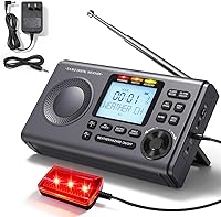 RunningSnail NOAA Weather Alert Radio: S.A.M.E. Localized Alerts for 23 Counties, 80+ Hazards, Battery Backup, 110dB Siren