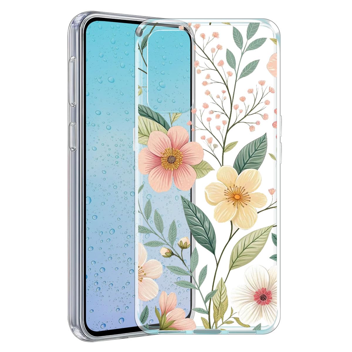 Case Compatible with Oppo Reno 5 5G, Shockproof Thin Cover, Yellowing-Resistant Slim Transparent TPU Phone Case Patterns17