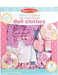 Melissa & Doug Mine to Love Mix & Match Fashion Doll Clothes for 12”-18” Dolls (6 pcs)