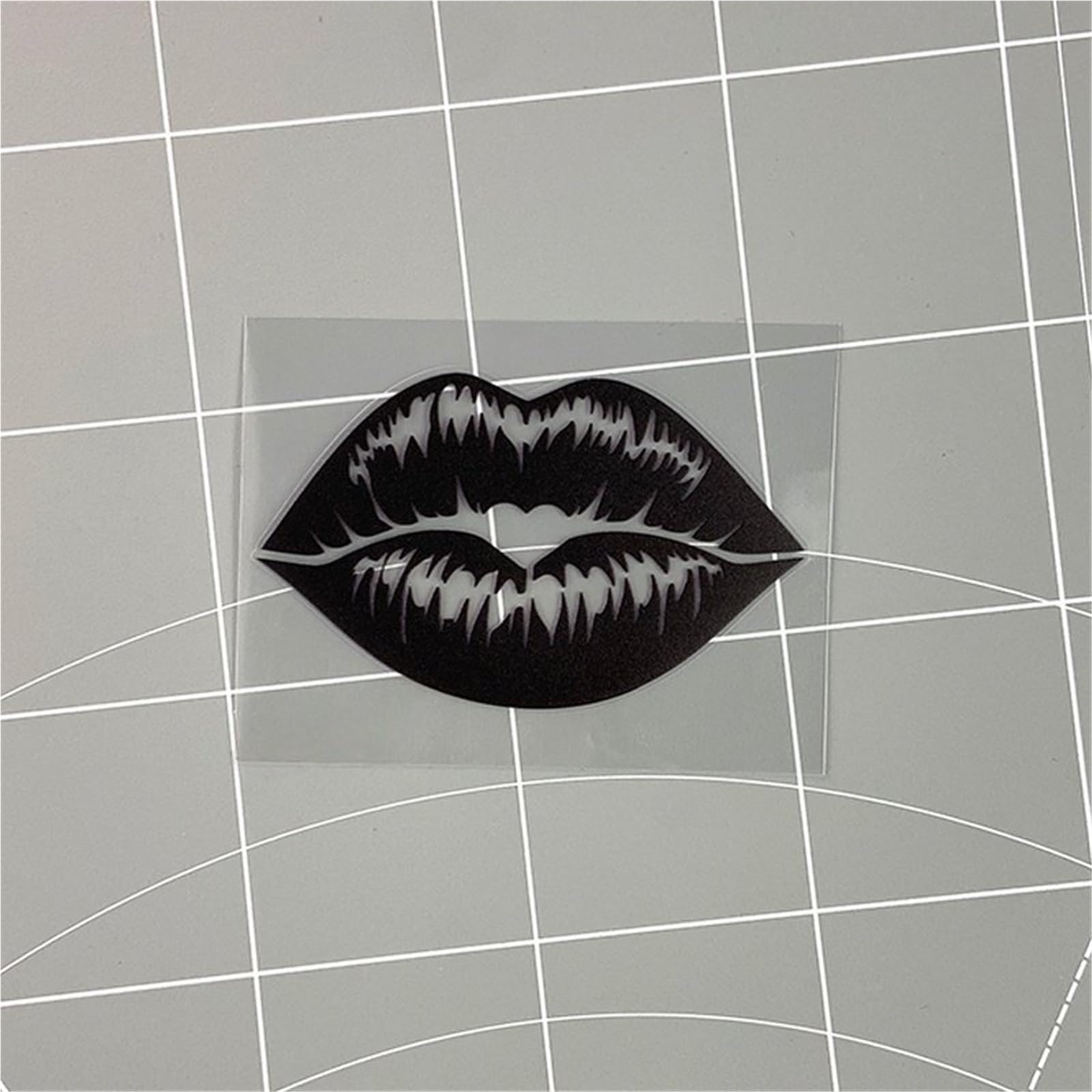 HAfgDJ 1pc Sexy Lip Vibe Decal, Waterproof for Motorcycle Bumper Helmet Skateboard Universal Sticker