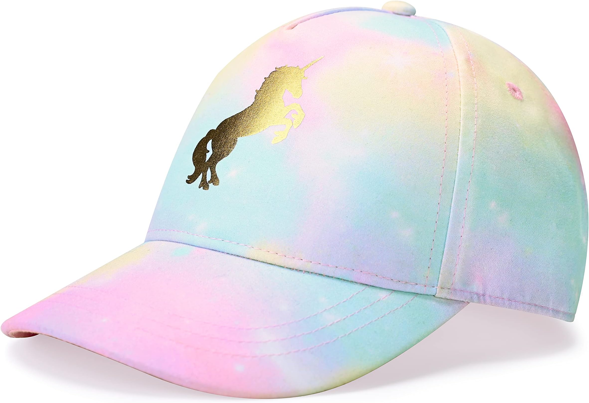 accsa Kids Trucker Hat Girls Baseball Cap Youth Cute Unicorn Hat Adjustable Snapback Cap for Summer Sports Travel Hiking Hat Multicoloured