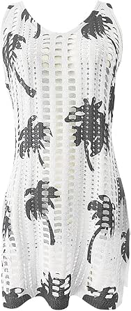 ChinFun Women's Ruffle Sarong Beach Wrap - Swim Cover Up Skirt, Bikini Tankini Wrap, White With Black Dots