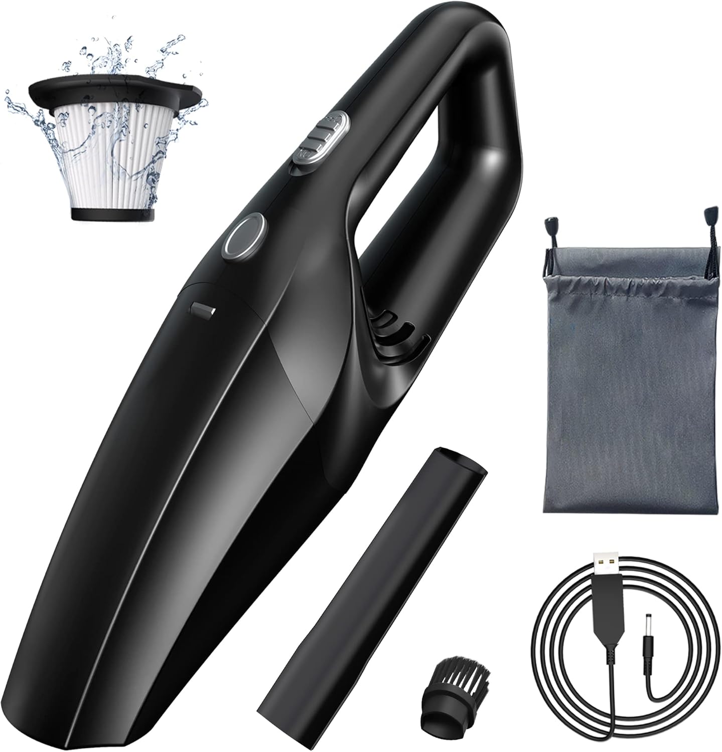 TEMOLA Small Car Vacuum Cordless,9000PA/120W Handheld