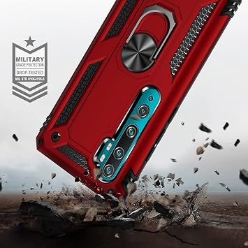 Nevarium iPhone 11 Pro Uyumlu Kılıf Tank Yüzüklü Silikon Kapak - Rose