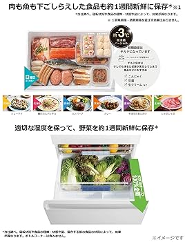 Amazon.co.jp: パナソニック 冷蔵庫 5ドア 450L パーシャル搭載