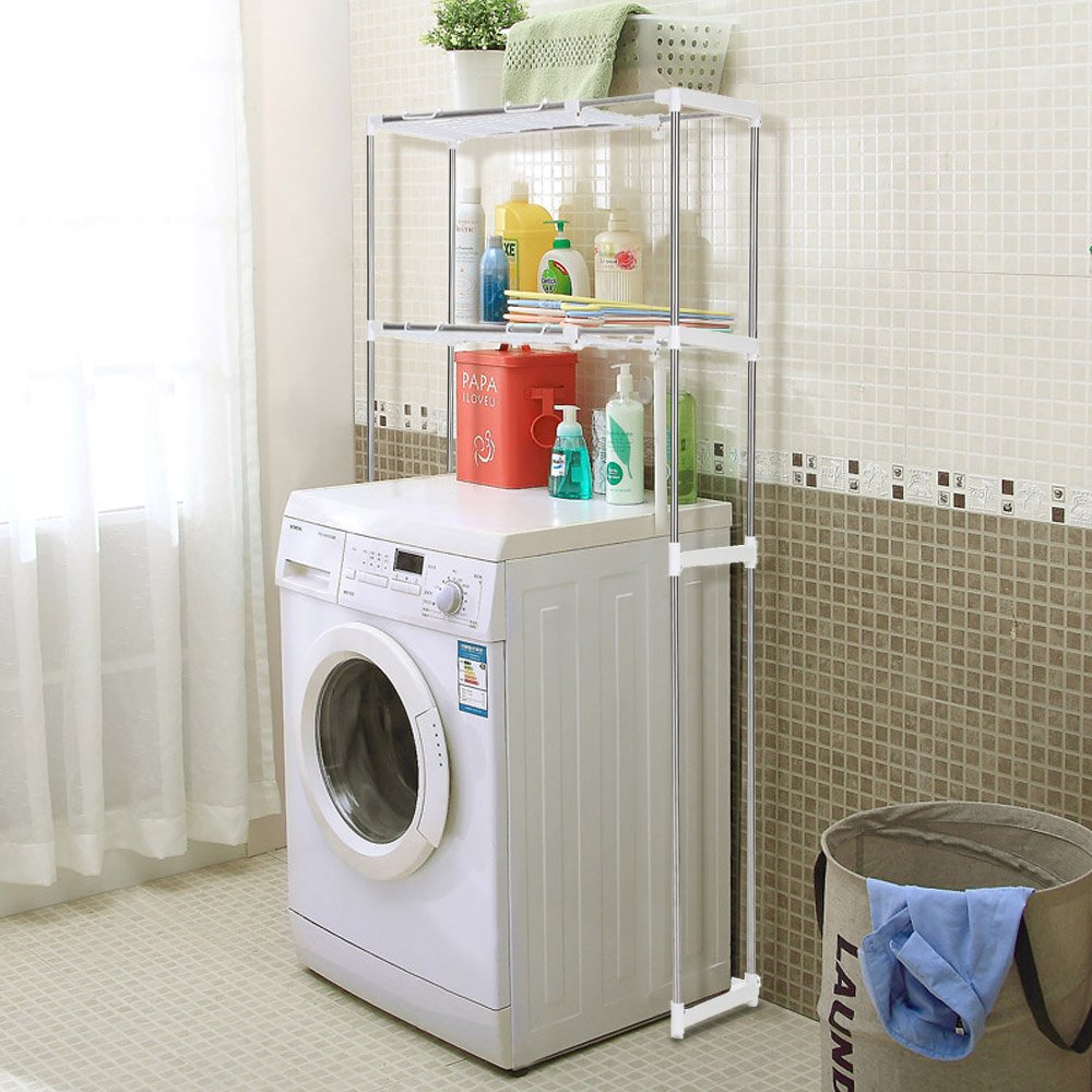 iKayaa Steel 2-layer Kitchen Bathroom Space Saver Cabinet Storage Shelf