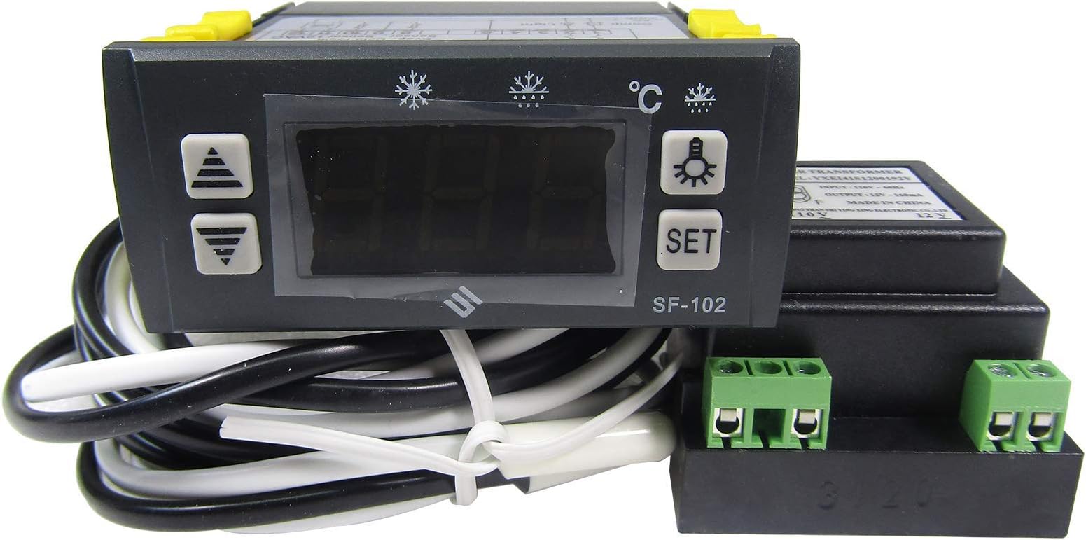 MXBAOHENG Electronic Temperature Controller SF-102 Digital Display Freezer Thermostat 110V