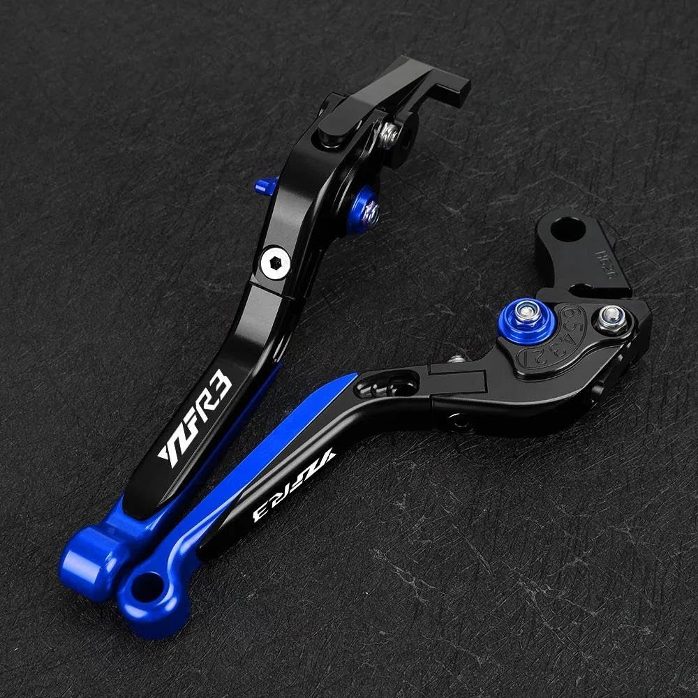 Leviers de moto réglables SCUUBE anti-fatigue avec poignées YZF-R3