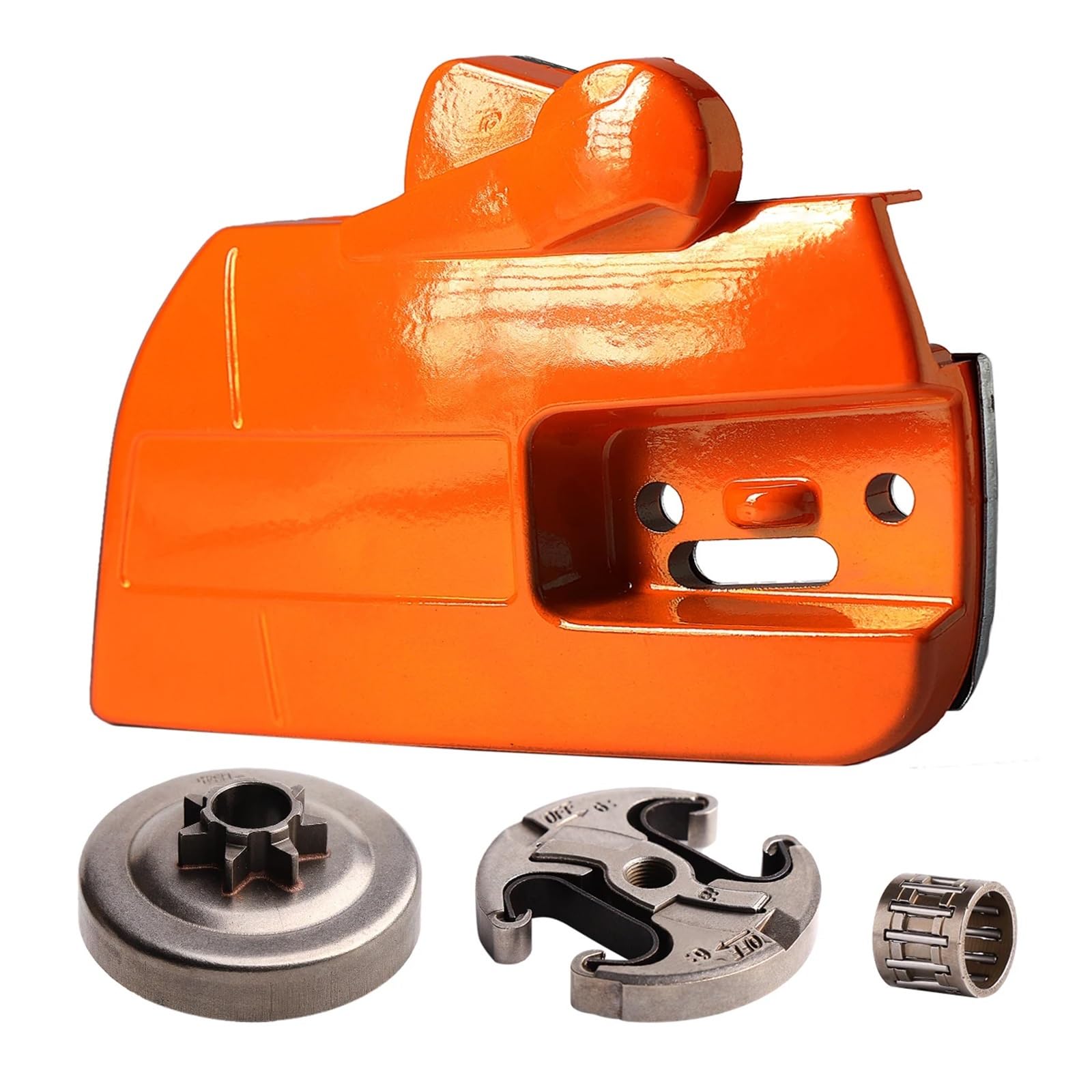 Tapa Lateral del Embrague del Freno de Cadena de Motosierra y Tambor de Embrague de 7 Dientes de 0,325" for motosierras 340, 345 y 350, con rodamiento de Agujas.
