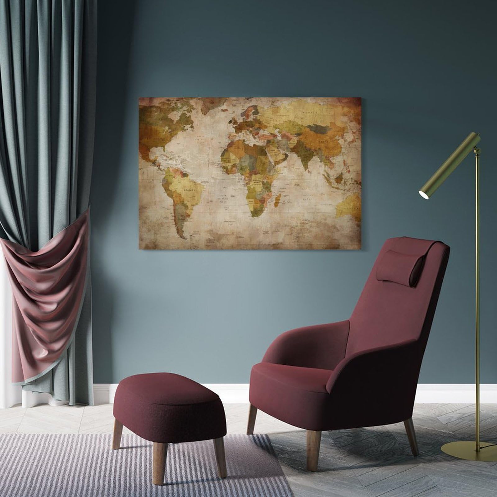 アートパネル　世界地図　ワールドマップ　ポスター　地球　世界　絵　絵画　壁掛け Amazon.co.jp: 世界地図 特大 ポスター ワールドマップ 英語