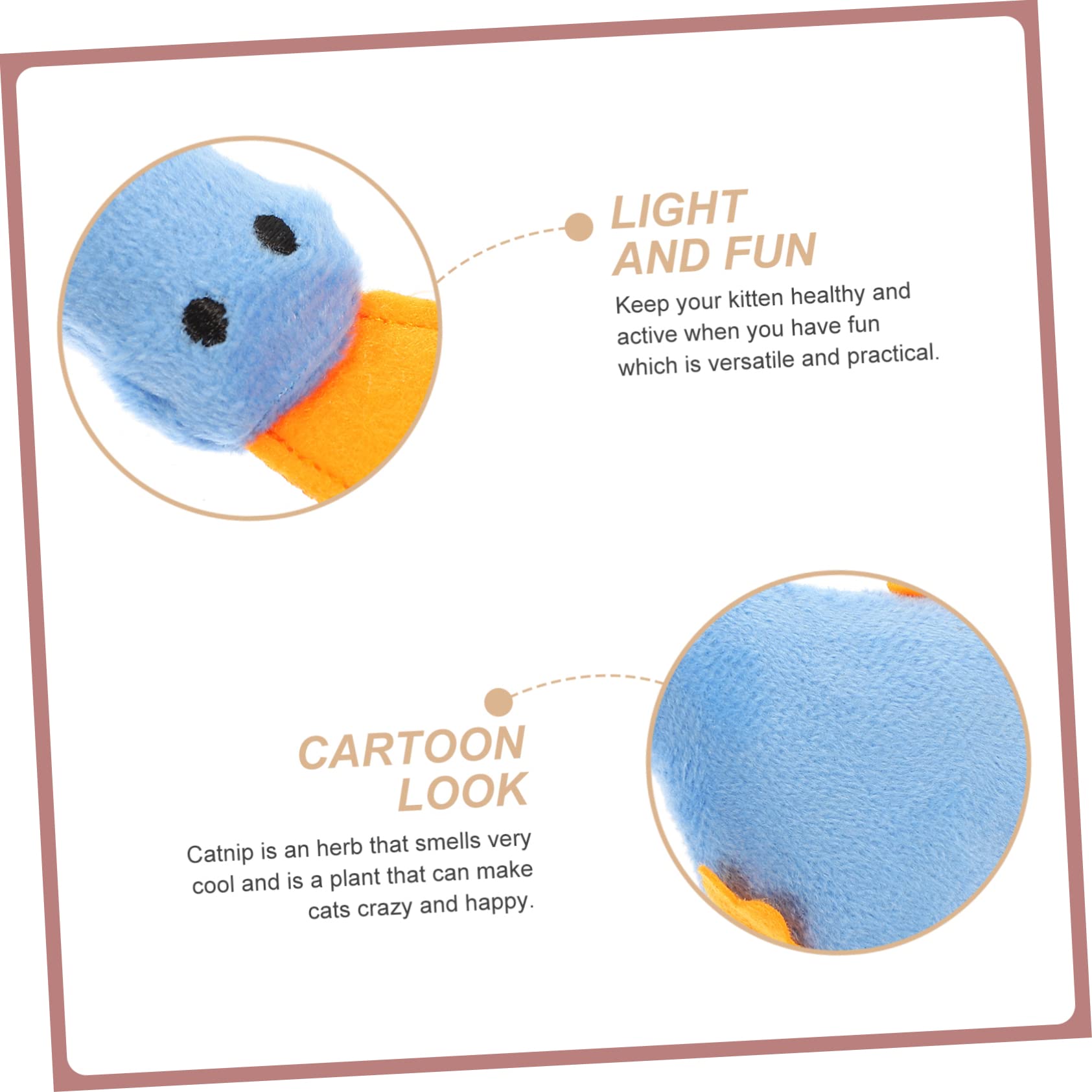 SUPVOX 20pièces Jouets Peluche pour Chats avec Cataire Jouets Amusants pour Intérieur Accessoires pour Animaux De Compagnie