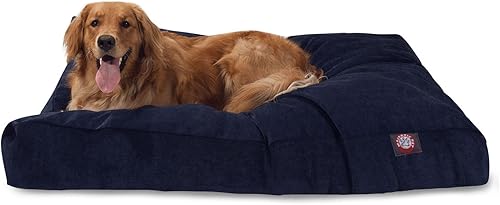 Miniatura 29 de Majestic Pet Villa - Cama rectangular para perro, lavable, cama antideslizante y cómoda para mascotas, cama de jaula con funda extraíble lavable,