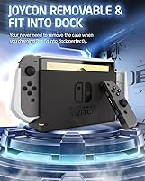 Vista 3 de Mumba Funda acoplable para Nintendo Switch, serie Blade TPU Grip Funda protectora compatible con consola Nintendo Switch y controlador Joy-Con