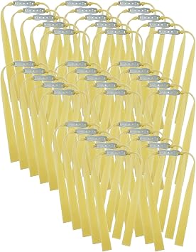 40X 1.5mm Thickness Heavy Flat Rubber Band for Slingshot Flat Slingshot Bands Replacement/Hunting Catapult Elastic Bungee