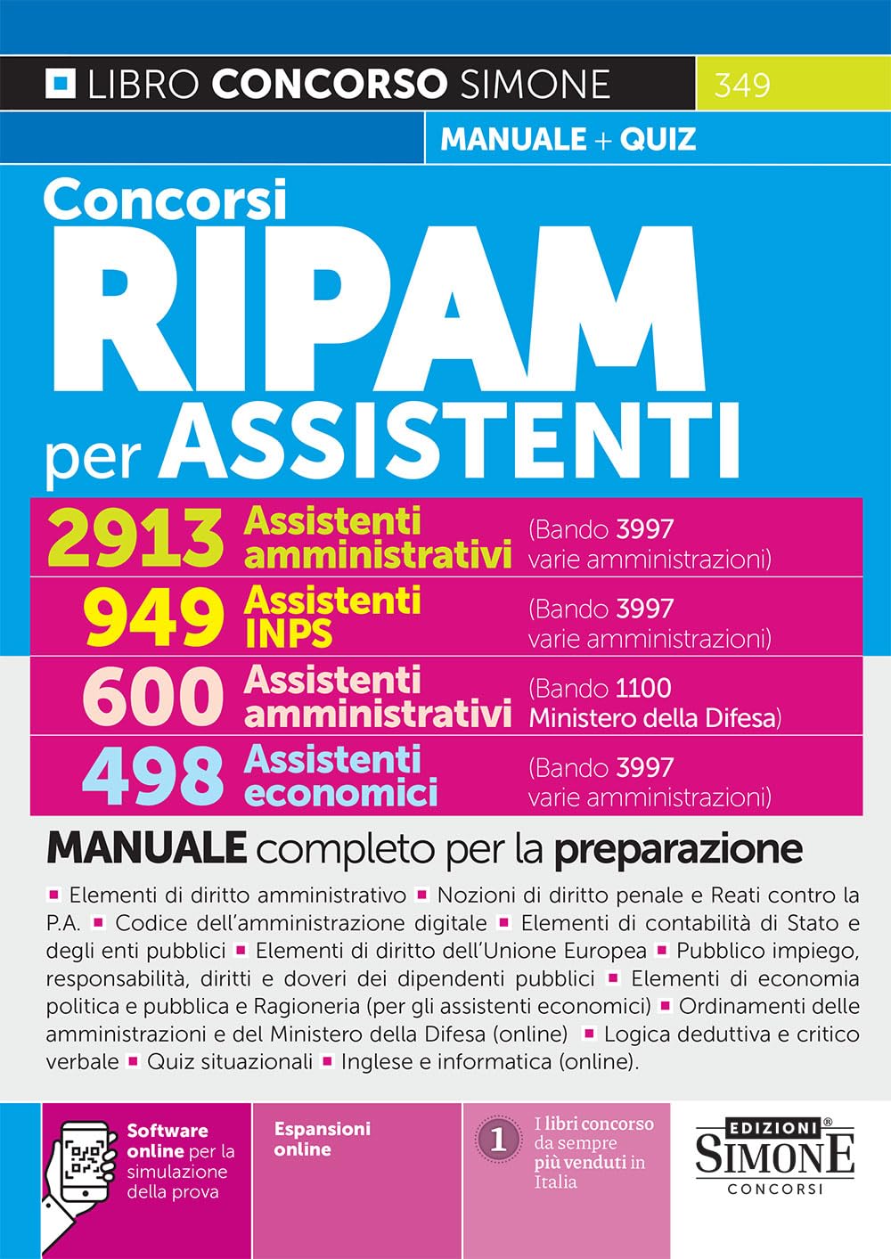 Concorsi RIPAM per assistenti, 2913 assistenti amministrativi (39...