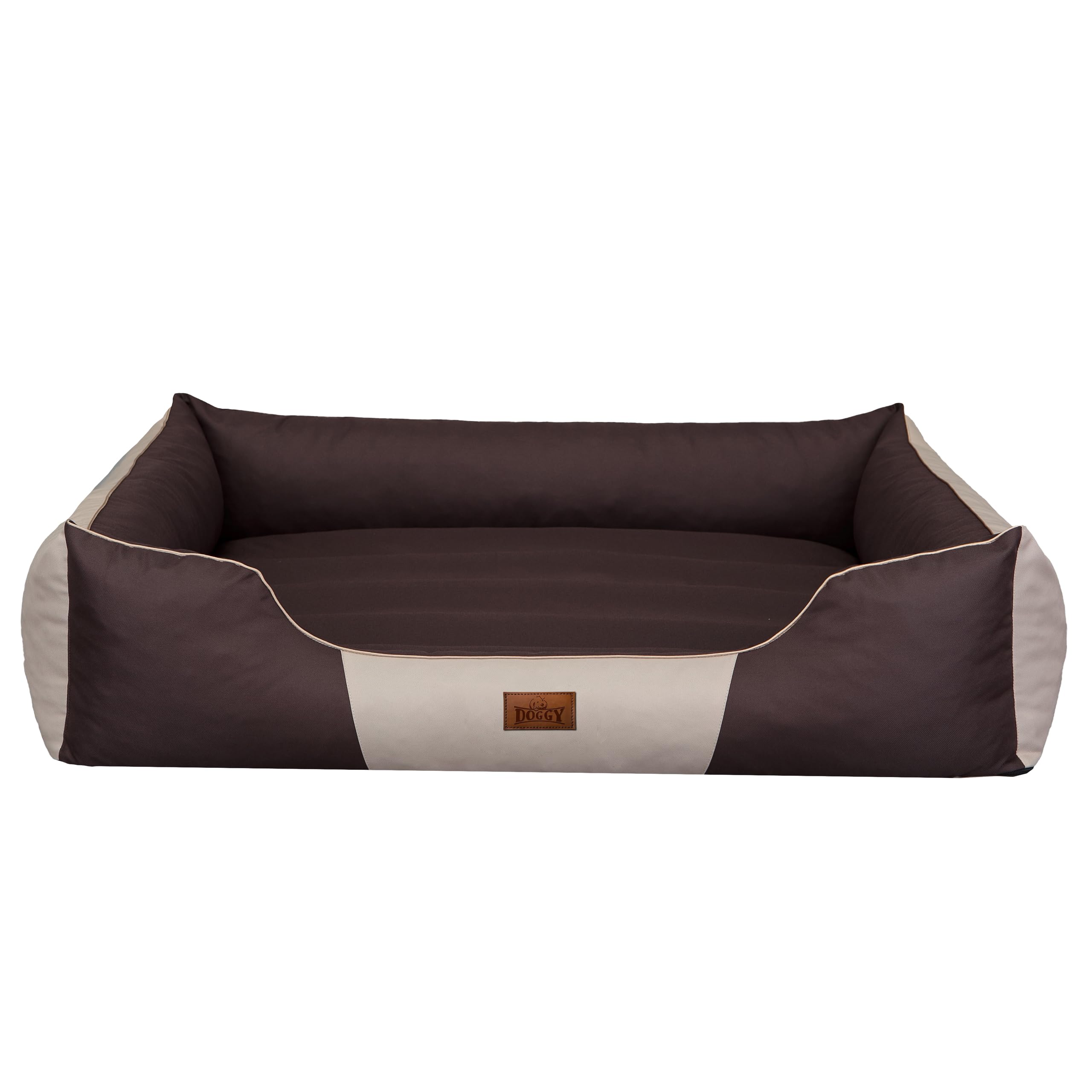 Cuccia per animali domestici, cuscino per cani, lettino, cuscino per cani, letto per cani, letto per animali domestici, materasso XL – 65 x 50 cm, marrone con beige