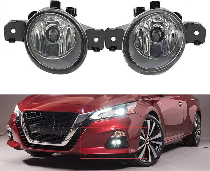Farol de neblina munirater para Nissan e Infiniti – Par com lâmpadas H11