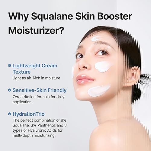 Miniatura 6 de MEDITHERAPY Squalane Skin Booster Moisturizer  8% escualano + pantenol + ácido hialurónico  Crema hidratante facial hidratante para piel sensible