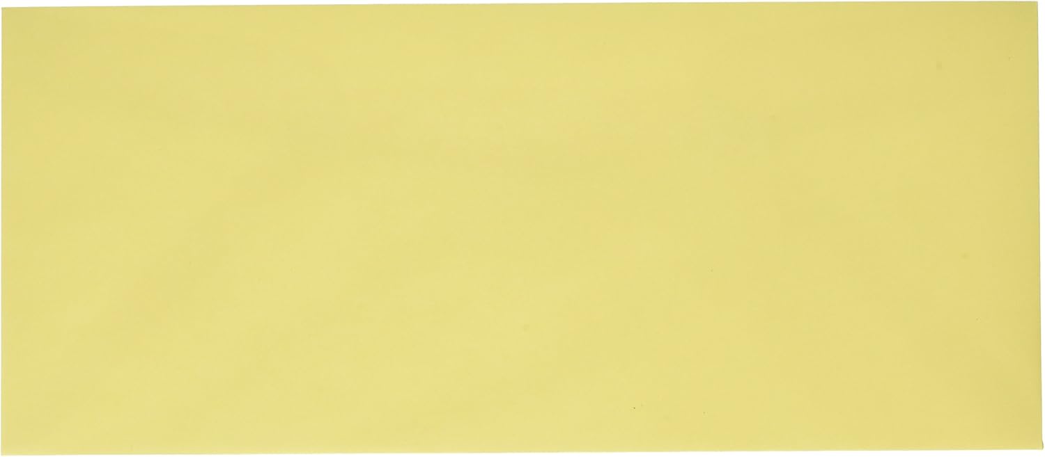 LUXPaper #10 Commercial Flap Business Envelopes | 4 1/8" x 9 1/2" | Pastel Canary Yellow | 60lb. Text | 250 Qty