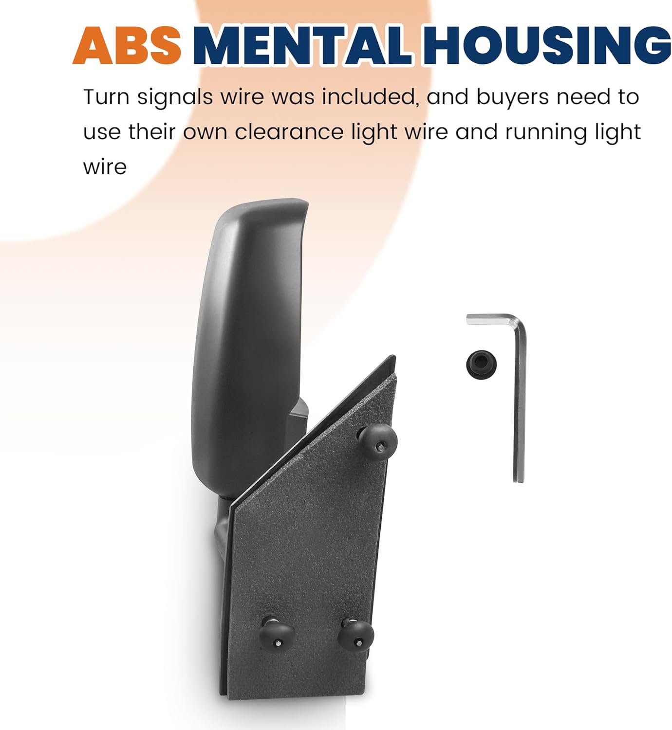 Towing Mirrors Pair Compatible with 2003-2017 Chevy Express 1500/2500/3500 Compatible with 2003-2017 GMC Savana 1500/2500/3500 Van Manual Adjustment Folding Black Driver & Passenger Side