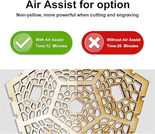 Miniatura 7 de Longer Kit de asistencia de aire de máquina de grabado de corte con bomba de aire elimina el humo y el polvo para grabador láser Ray5 de 10 W20 W