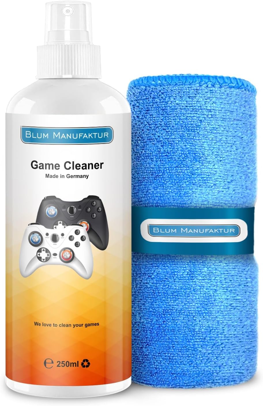 Blum - Detergente per giochi da 250 ml con panno in microfibra 30x30cm