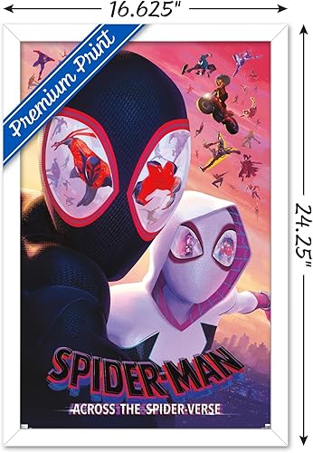 Miniatura 3 de Trends International Marvel Spider-Man Across The Spider-Verse - Póster de pared de una hoja, 14.725 x 22.375 pulgadas, versión enmarcada en blanco