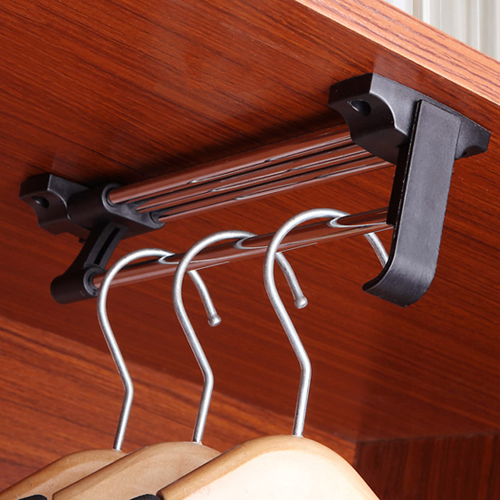 Tringle de placard rétractable réglable pour suspendre les habits