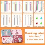 UOOU 73 Pcs Yarn Needles Set, Large Eye Plastic Sewing Needles, Large Eye Blunt Darning Needles, Sewing Needles with Threaders for Crocheting, Sewing, Knitting