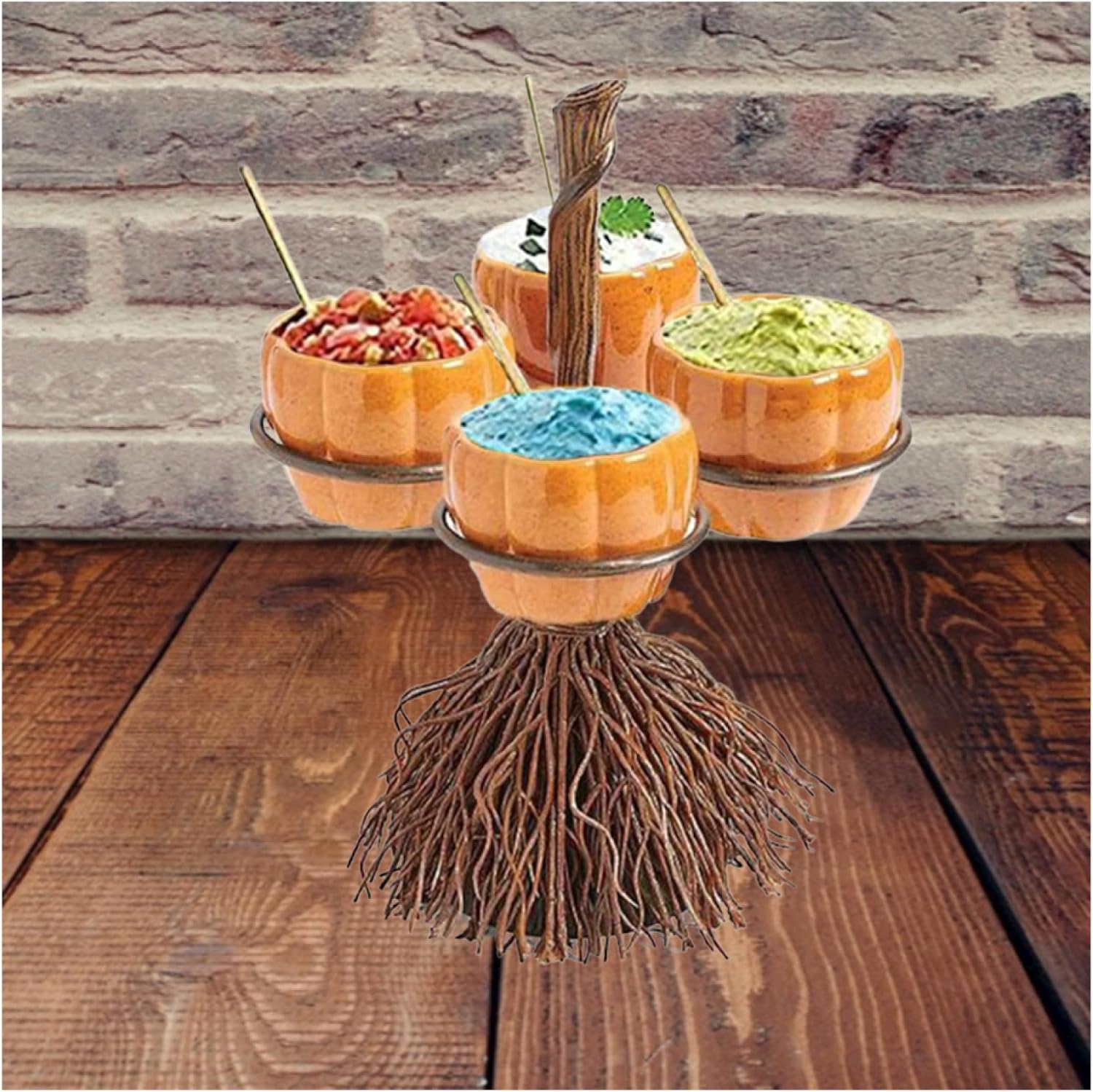 Espelho Halloween Dip Bowl, Collapsible Party Trays, Halloween Party Supplies Candy