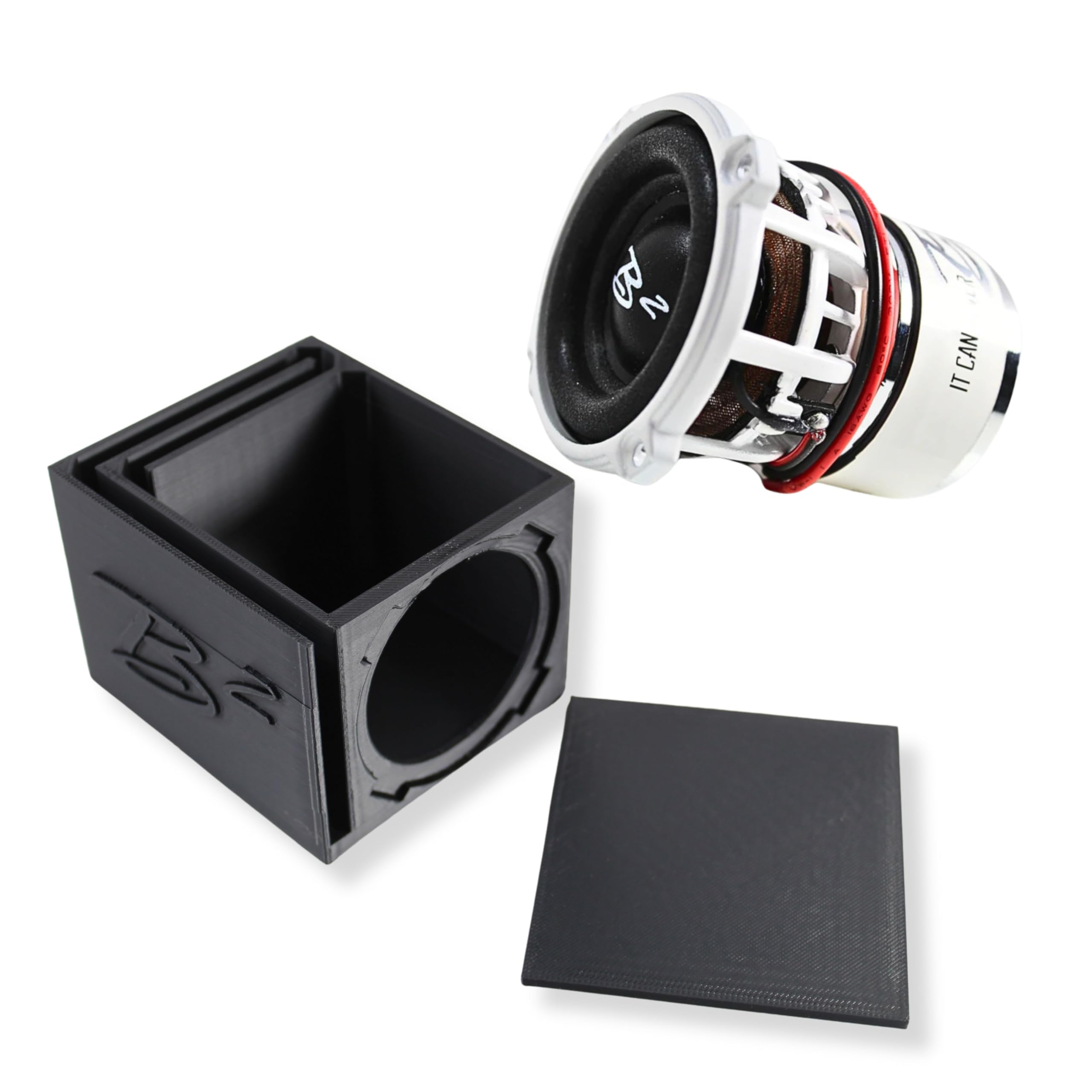 B2 Audio Single Ported Subwoofer Box Enclosure w/1x Rampage RC2 2