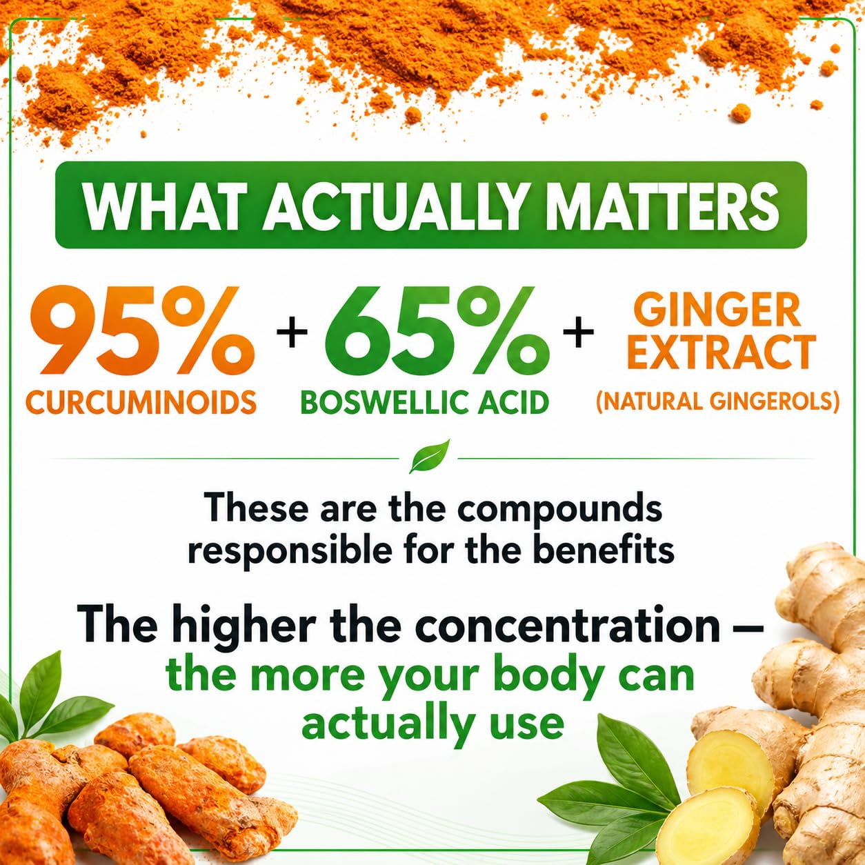 Boswellia Curcumin Ginger Extracts Supplement – Strong 95% Curcuminoids Natural Support Pills for Mobility & Flexibility – Extra Strength Boswelia with Turmeric Curcumin Organic Ginger Supplement — Amazon image 4