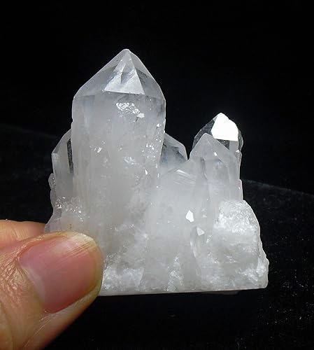 Miniatura 4 de Piedra de cristal curativo, cuarzo transparente natural, punto de racimo de chakras drusas, muestras de reiki, colección de minerales, regalo de