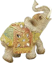 Elefante Decorativo Em Resina GRANDE Estatueta Indiano Sabedoria Sorte (elefante X200)