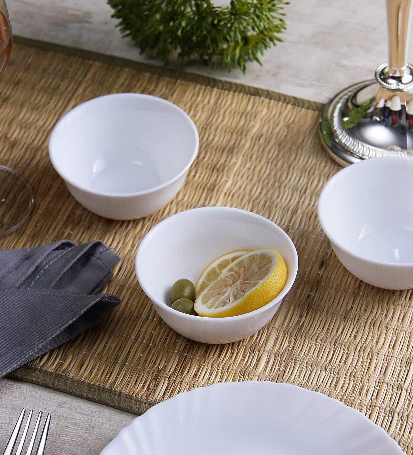 La Opala Diva, Cosmo Collection, Opal Glass Soup Bowl Set 6 pcs