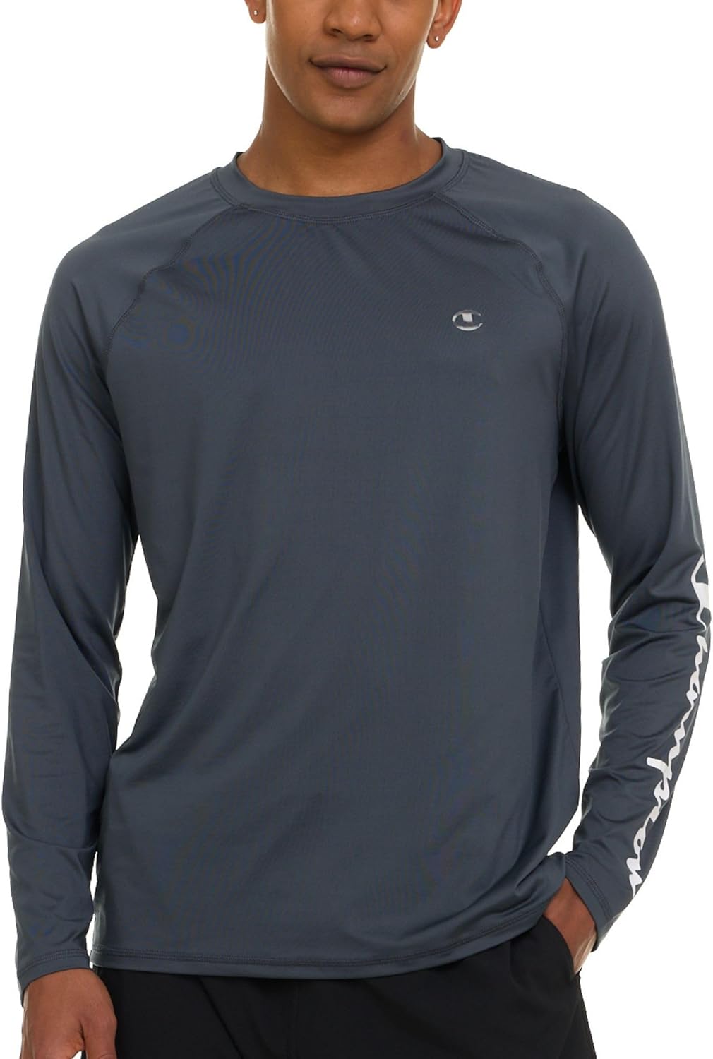 Champion Rash Guard for Men, Long Sleeve Mens Swim Shirt for Fishing Hiking UPF+ 50 SPF Sun UV Protection, Quick Dry