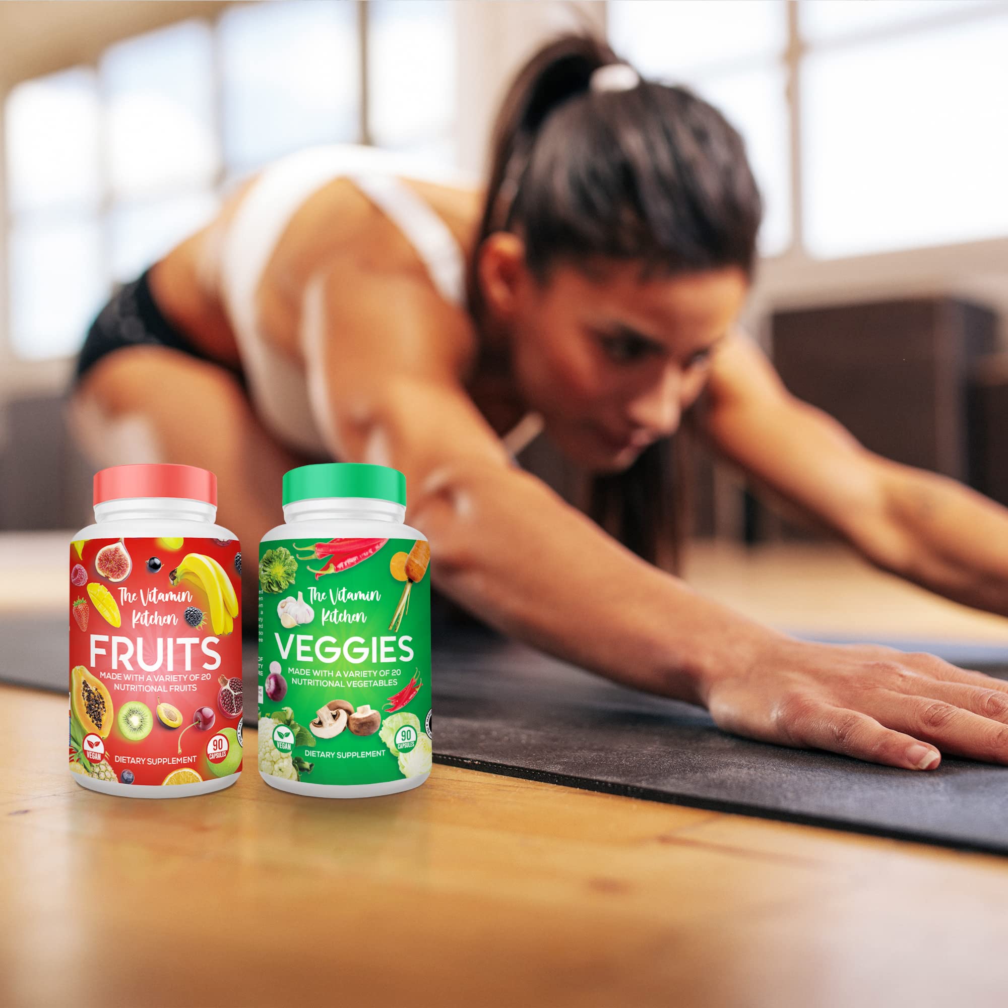 Buy The Vitain Kitchen Fruits and Veggies Suppleent- ade in USA, 90