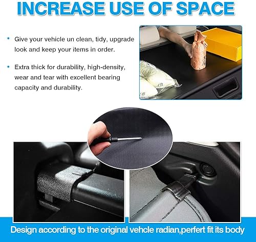 Miniatura 256 de Powerty Cubierta de Carga para Accesorios Kia Sportage 2023-2025 2026, Textura de Lona Cubierta Retráctil para Maletero Trasero de Carga de Equipaje