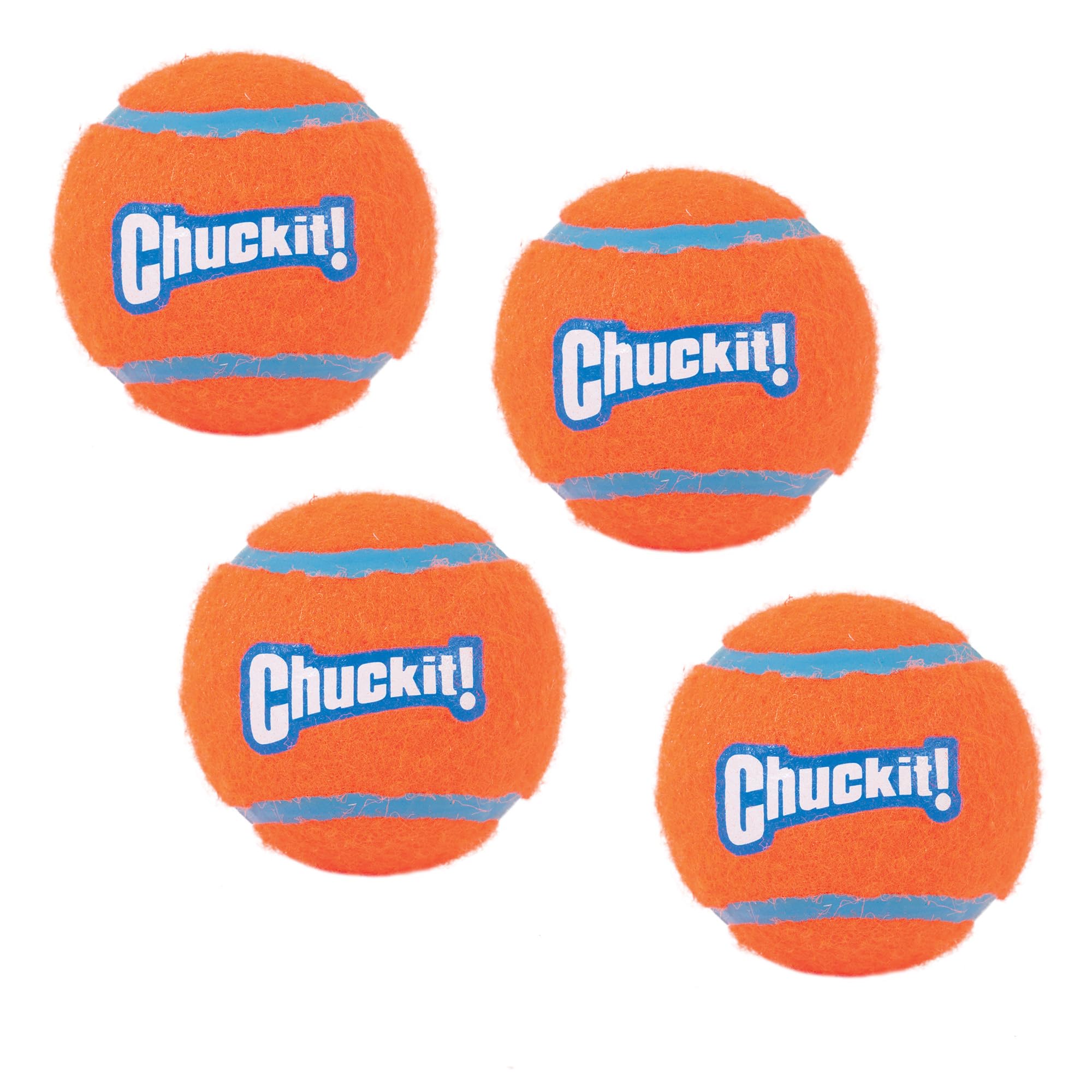 Chuckit! Tennis Ball – Lightweight Dog Toy for Fetch and Interactive Play, Compatible with Launcher, Medium, 6.5 cm (Pack of 4) — image 1