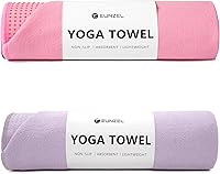 Vista 10 de Eunzel Paquete de 2 Toallas de Yoga Caliente con Punto de Agarre, Toalla de Tapete de Yoga Antideslizante Absorbente de Sudor para Yoga Caliente