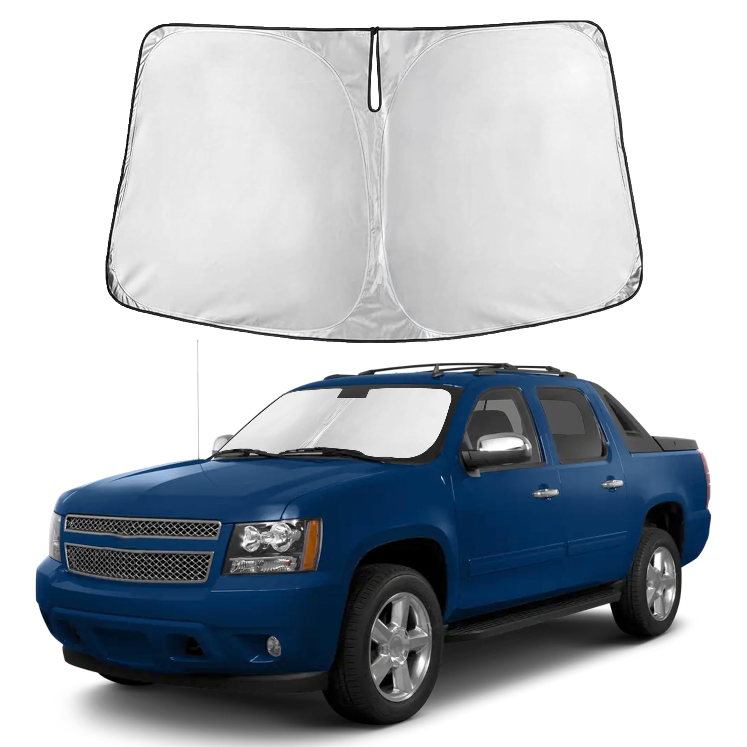 EcoNour Windshield Sunshade Compatible for Chevy Avalanche/Aveo 2002-2013