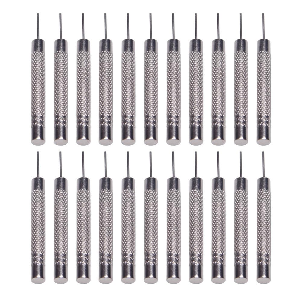 VILLCASE 24pcs Watch Band Pin Punches, Stainless Steel Watch Punch Needle, Watch Spring Bar Replacement Remover Watchmaker Repair Tool for Easy Watch Strap Repair