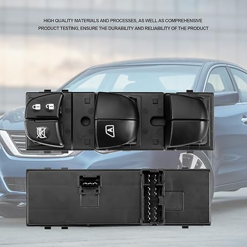 Miniatura 3 de Interruptor maestro de elevalunas eléctrico izquierdo para el lado del conductor para Altima Frontier Leaf Rogue Sentra 2013 2014 2015 2016 2017