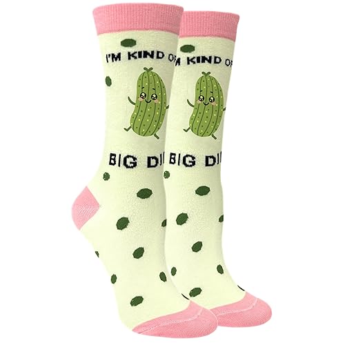 nhnsbdfc White Elephant Gifts for Adults Funny Pickle Socks Novelty Pickle Gifts for Women Girls Kids Gag Gift Ideas - Light Yellow