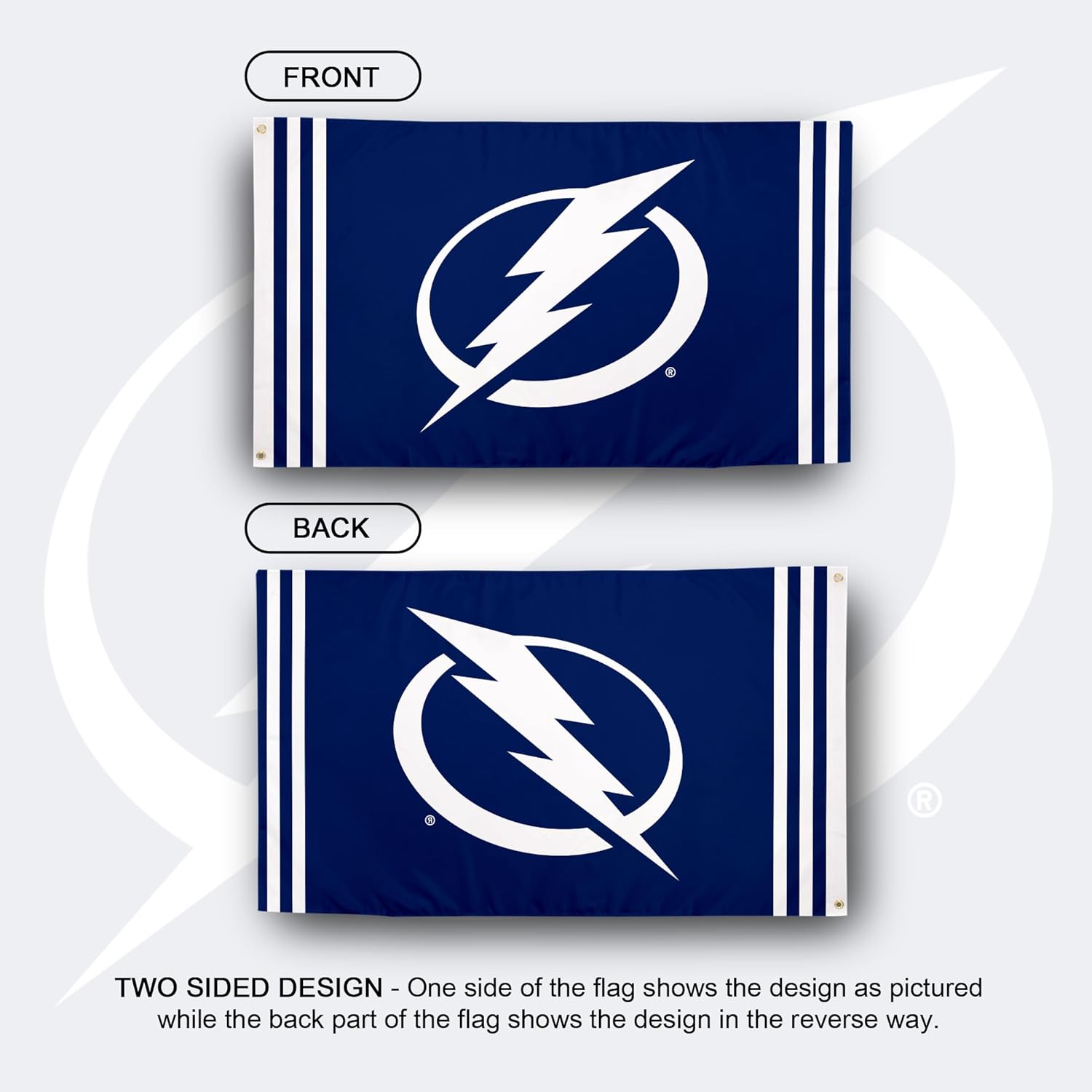 Desert Cactus Tampa Bay Lightning Flag NHL 100% Polyester Indoor Outdoor 3x5 feet National Hockey League Team Flags (Flag C) - Image 2