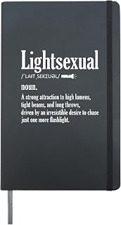 Flashlight Collector Hardcover Journal, Black